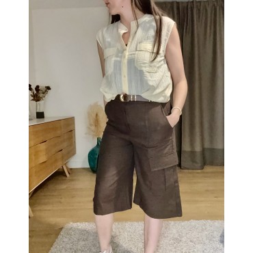 BERMUDA MARRON PLINA