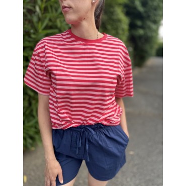 T-SHIRT MARIE ROUGE ROSE