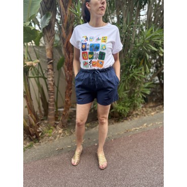 SHORT BASILE MARINE TU